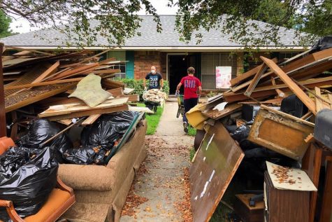 The floods damaged the home of Matthew Brichetto, a friend of math teacher Melissa Riley. Here can be seen the destruction caused by the disaster and the process of cleaning up the rubble at his home in Louisiana.