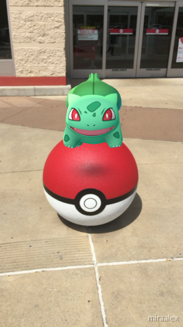A wild Balbasaur is spotted at the Target on Chenal Parkway.