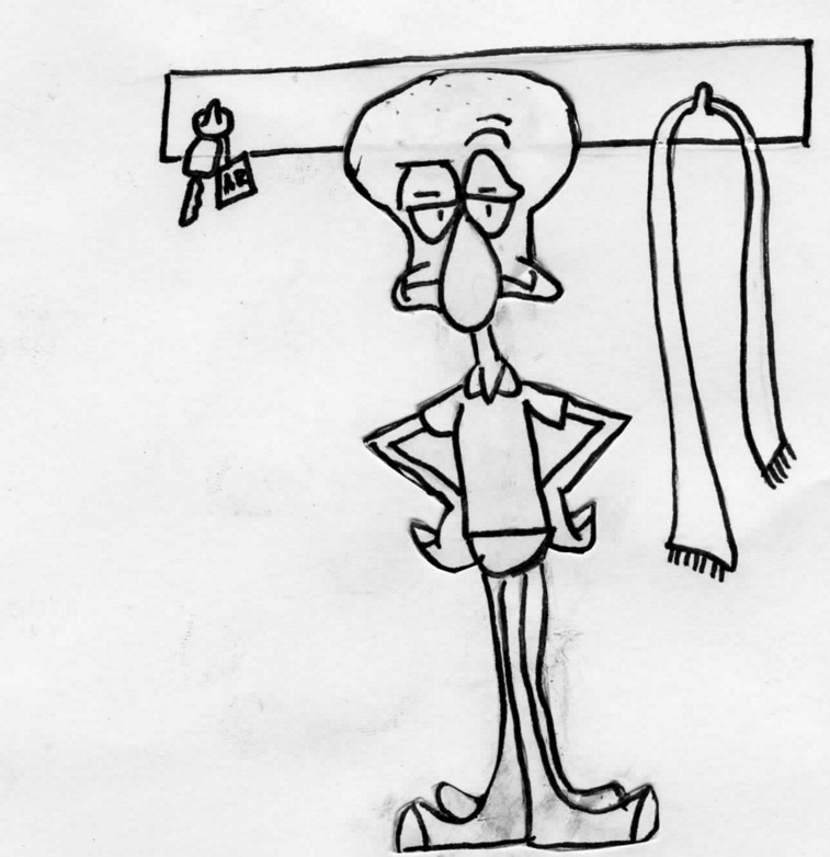 Squidward Tentacles has become a staple for the childrens television network Nickelodeon as well as Bikini Bottom.