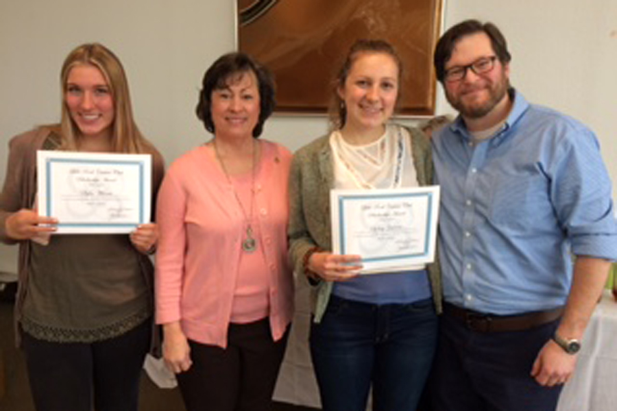 Seniors Skylar Whistnat and Sydney Gastman were awarded scholarships for their involvement in Junior Civitan. Skylar was awarded $1000, and Sydney $2000. Sydney is the President of Central's chapter, and Skylar is the Senior Representative. (Photo courtesy of Stanley Pryor)