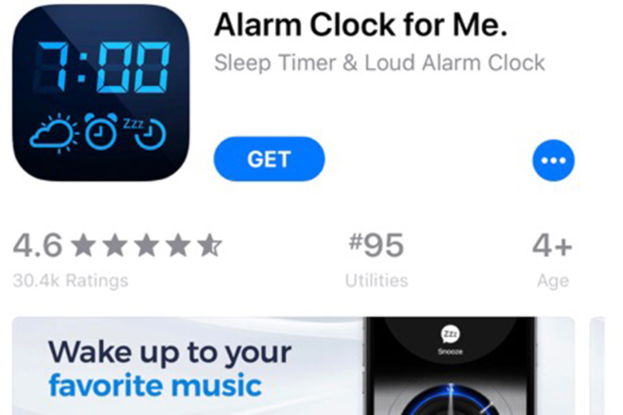Alarm Clock for Me allows users to pick their favorite songs as their alarm. Fade in and fade out features eliminate the feeling of being suddenly awoken. While snooze options can be set, there are also options to prevent users from sleeping too late. Features requiring users to shake the phone or solve a simple math problem keep oversleeping to a minimum. (photo by Mollygrace Harrell)