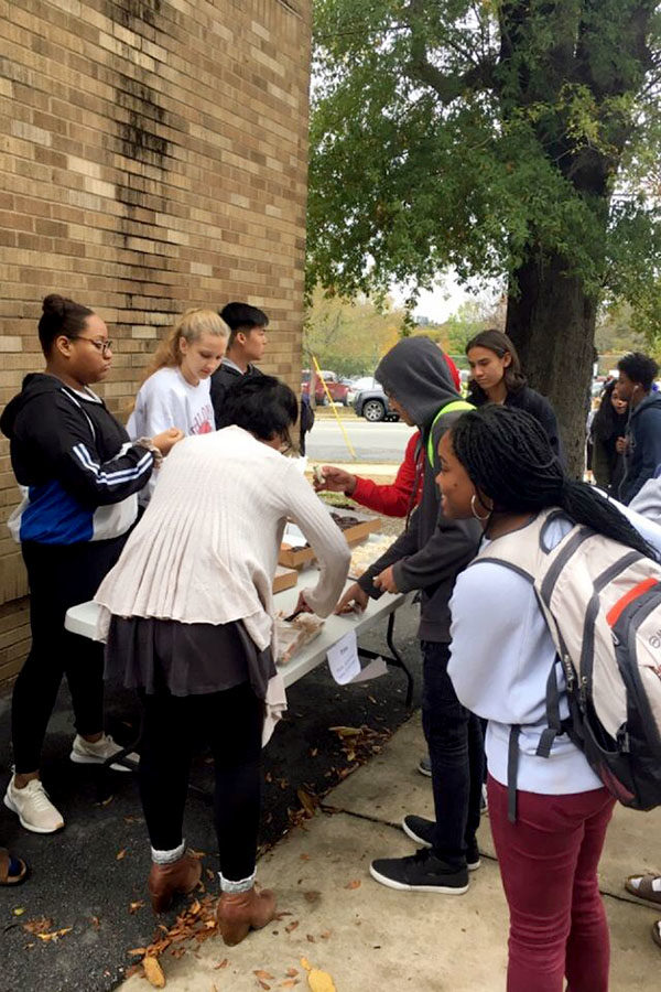 BETA club members sell snacks after school to help fund the club for this year. (photo by Jane Ellen Dial)