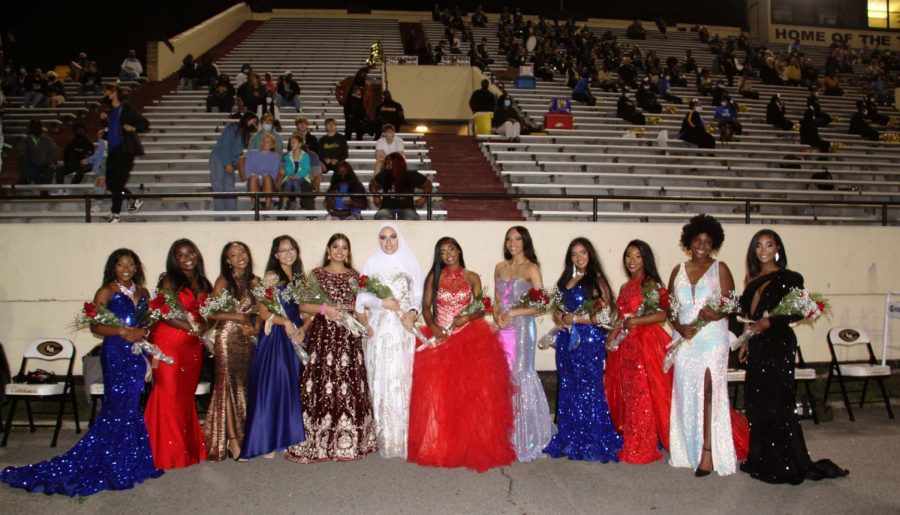 Central Football Homecoming Court on Oct. 15 against Cabot. Photo by Ellyson Bradford
